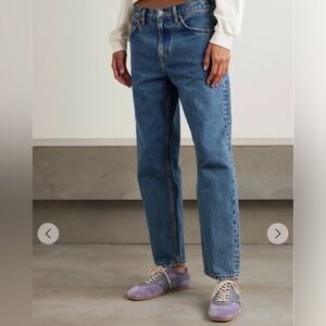 RE/DONE straight jeans.